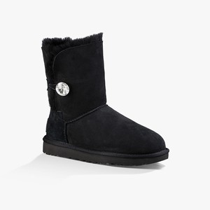 Ugg Bailey Button Bling Klassiska Stövlar Dam Svarta (173824YBU)